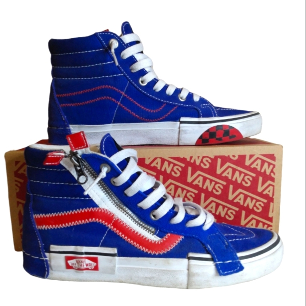 Vans Sk8-Hi Cap Blue/Red Size 6.5 men's‎ NO BOX